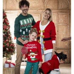 Gifi Pull Noël enfant renne Merry Christmas 6/8ans^ Déguisement Et Tenue De Noël