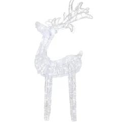 Gifi Renne de Noël lumineux 80 LED blanc froid H100cm^ Décoration Extérieure De Noël