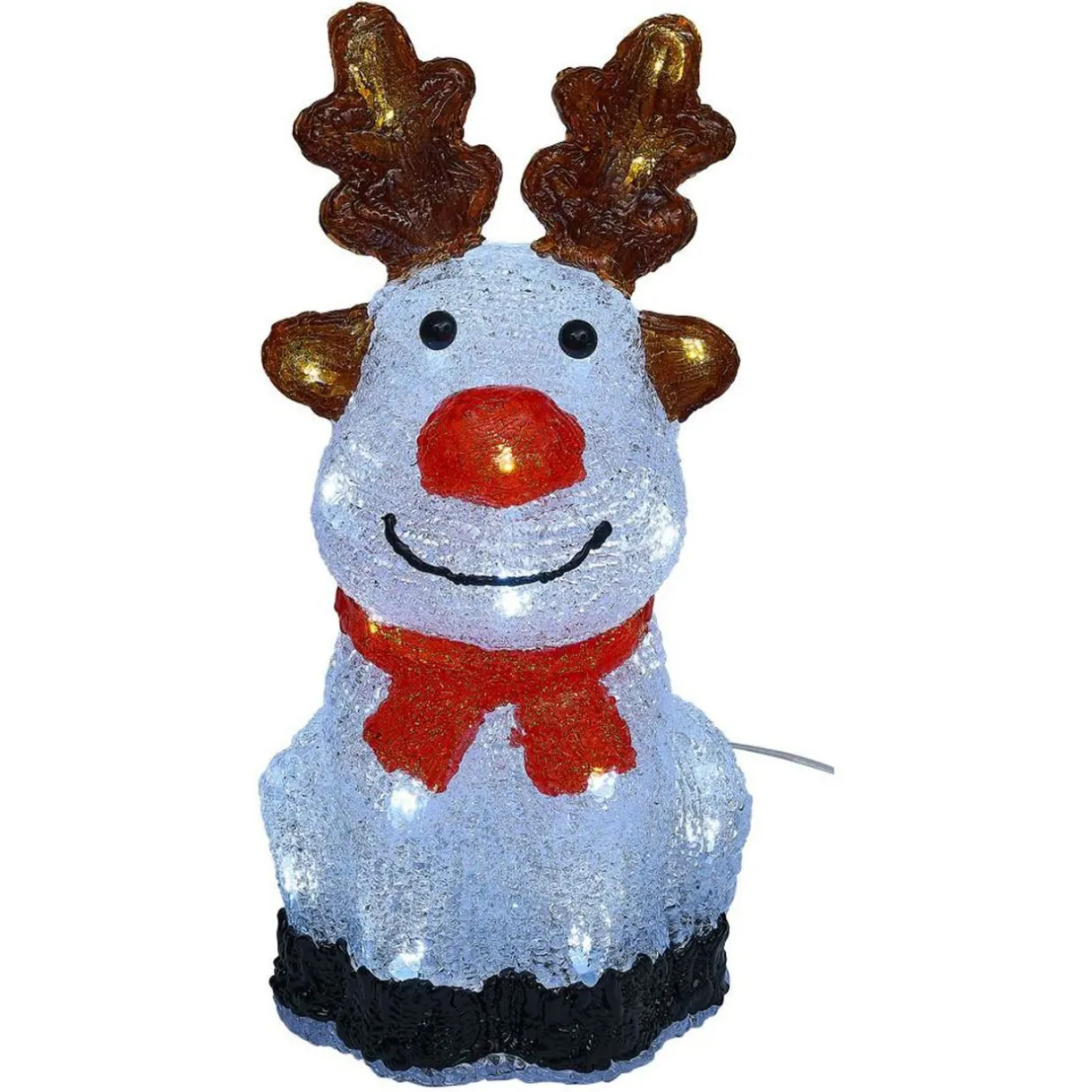 Gifi Renne lumineux 30LED blanc froid H32cm^ Décoration Extérieure De Noël