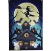 New Gifi Rideau de fenêtre Halloween maison hantée 80xH120cm