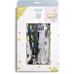 Online Gifi Rideau de porte anniversaire aluminium thème candy 1x2m