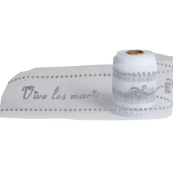 Online Gifi Rouleau de tulle vive les mariés blanc argenté