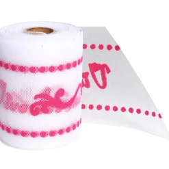 Best Gifi Rouleau de tulle vive les mariés blanc rose fuchsia