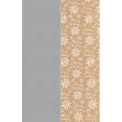 Gifi Rouleau papier cadeau kraft 100% recyclé uni argent ou imprimé flocons L200x70cm^ Loisirs Créatifs Et Emballage Cadeau