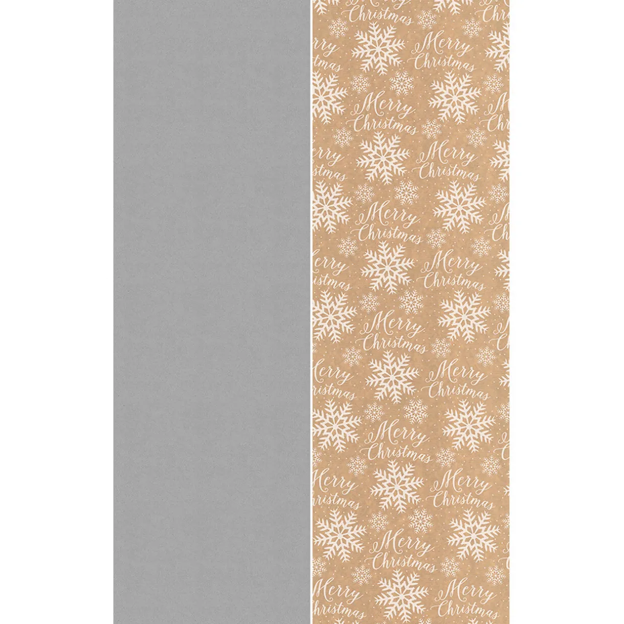 Gifi Rouleau papier cadeau kraft 100% recyclé uni argent ou imprimé flocons L200x70cm^ Loisirs Créatifs Et Emballage Cadeau