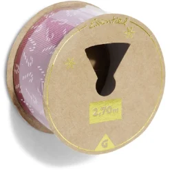 Gifi Rouleau ruban imprimé sucre d'orge rouge et blanc 2,7m^ Loisirs Créatifs Et Emballage Cadeau
