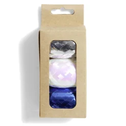 Gifi Ruban bolduc argenté blanc bleu 10m x3^ Loisirs Créatifs Et Emballage Cadeau