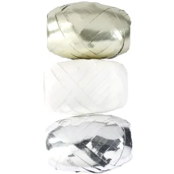 Gifi Ruban bolduc doré blanc argenté x3^ Loisirs Créatifs Et Emballage Cadeau