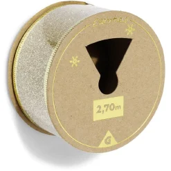 Gifi Ruban pailleté doré 2,7m^ Loisirs Créatifs Et Emballage Cadeau