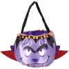 Outlet Gifi Sac à bonbons Halloween design vampire violet et rouge