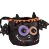 New Gifi Sac à bonbons Halloween design chauve-souris noir et multicolore
