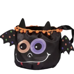 New Gifi Sac à bonbons Halloween design chauve-souris noir et multicolore