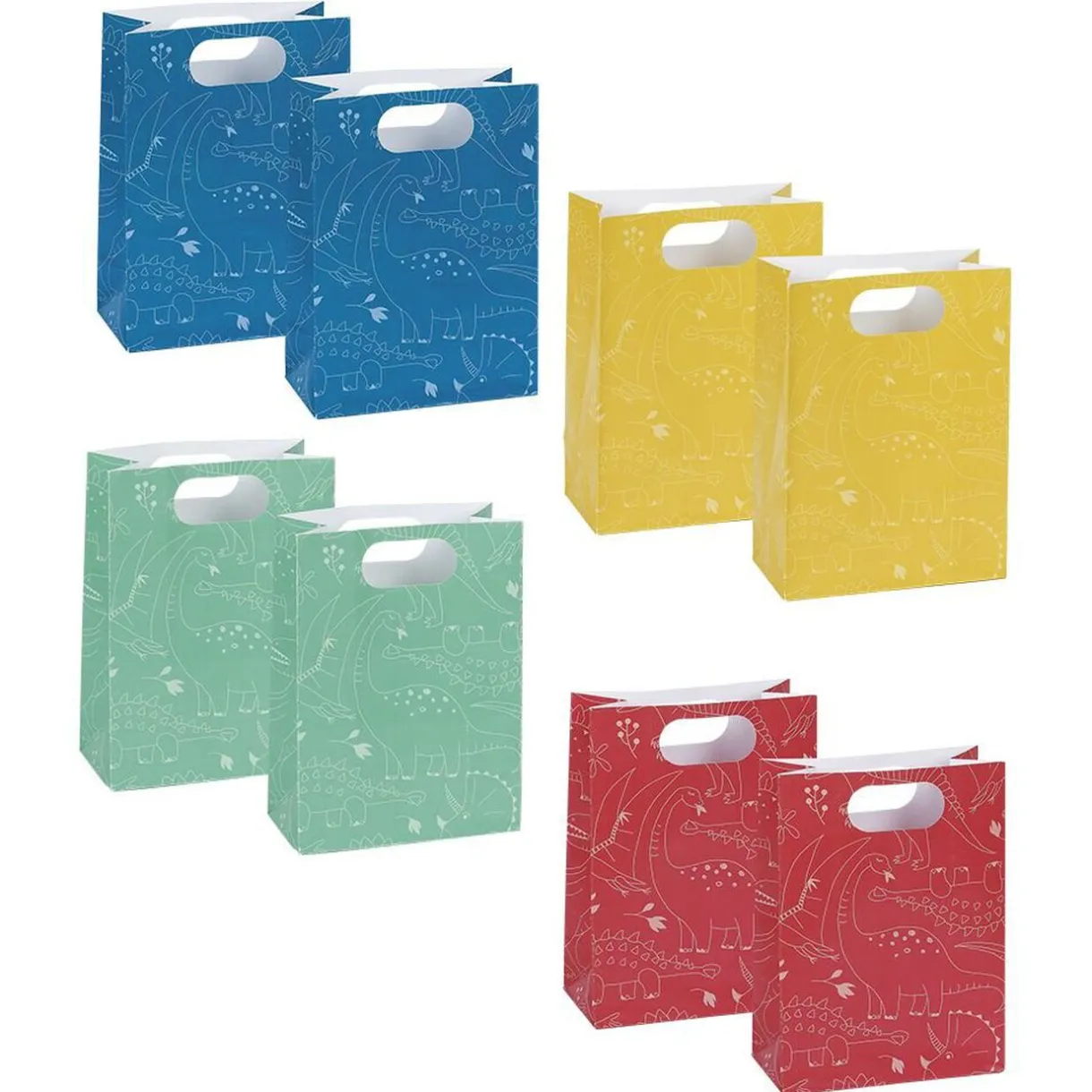 Sale Gifi Sac à bonbons pochette thème dinosaure x8