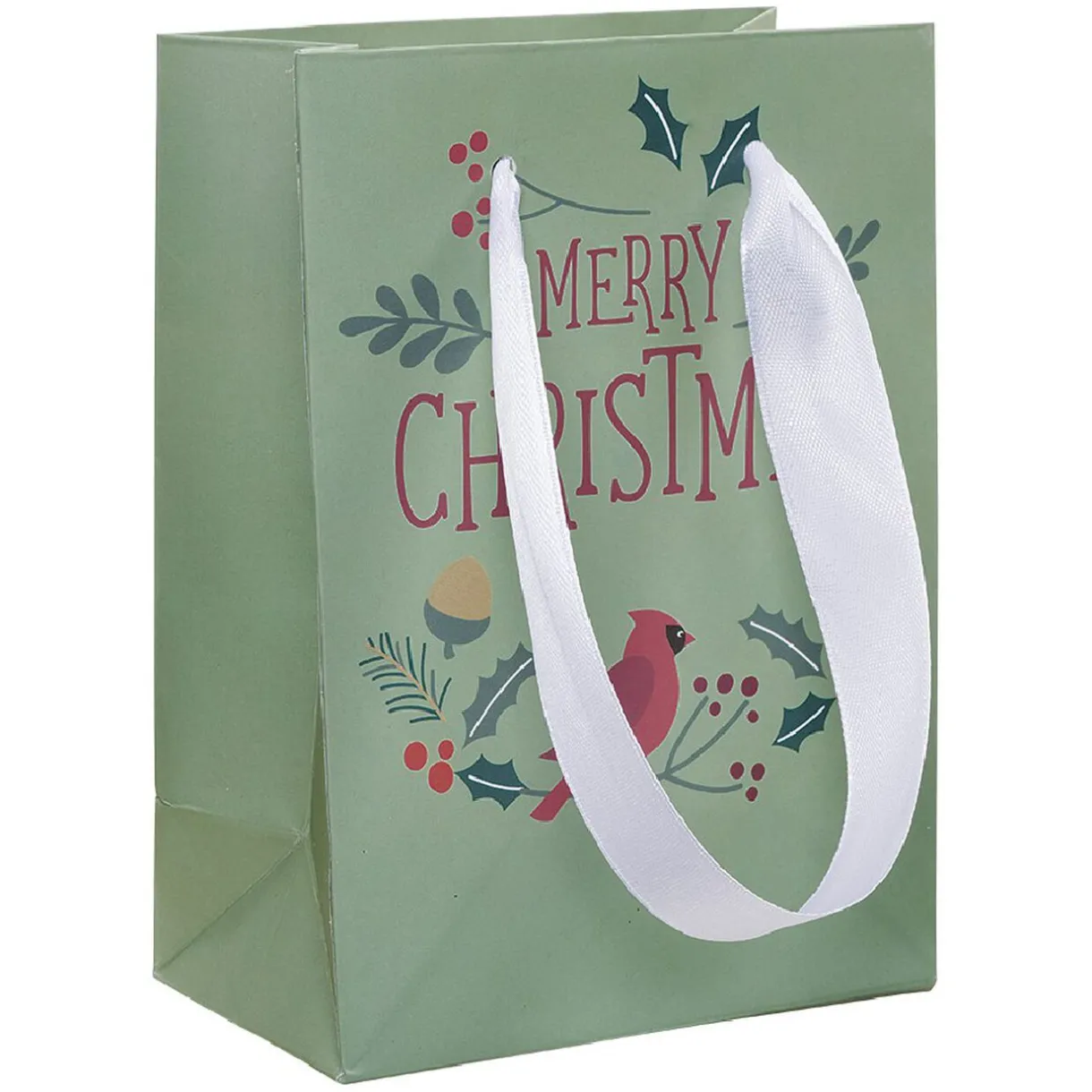 Gifi Sac à cadeau petit format thème nature vert, brun ou rouge^ Loisirs Créatifs Et Emballage Cadeau