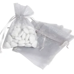 Sale Gifi Sac à dragées argenté x5