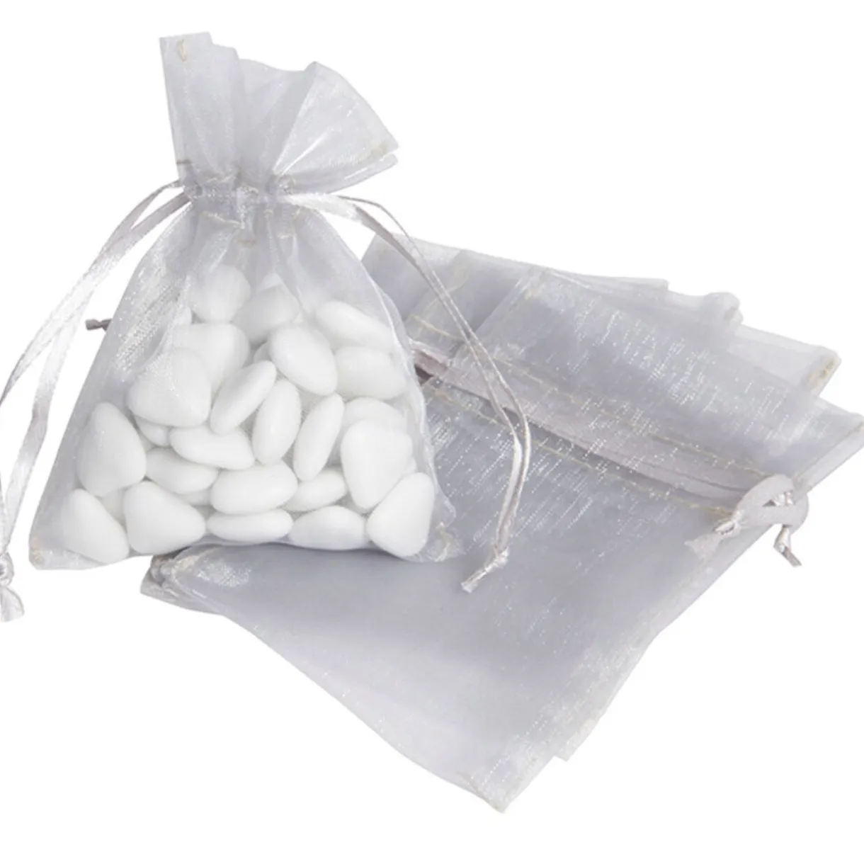 Sale Gifi Sac à dragées argenté x5