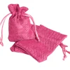 Online Gifi Sac à dragées en jute rose fuchsia x6