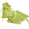 Online Gifi Sac à dragées en jute vert anis x6