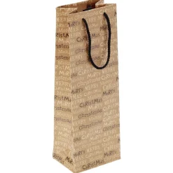Gifi Sac bouteille papier recyclé certifié FSC® marron 12x8,5xH35cm^ Loisirs Créatifs Et Emballage Cadeau