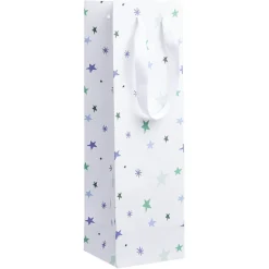 Gifi Sac cadeau à bouteille imprimé Noël^ Loisirs Créatifs Et Emballage Cadeau