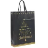 Gifi Sac cadeau de Noël noir et doré grand modèle^ Loisirs Créatifs Et Emballage Cadeau