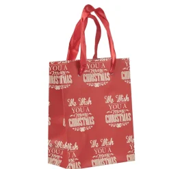 Gifi Sac cadeau de Noël rouge et blanc petit modèle^ Loisirs Créatifs Et Emballage Cadeau