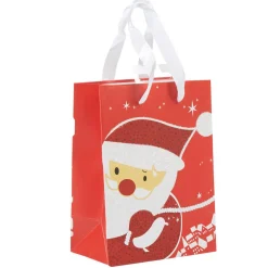 Gifi Sac cadeau enfant motif Père Noël petit modèle^ Loisirs Créatifs Et Emballage Cadeau