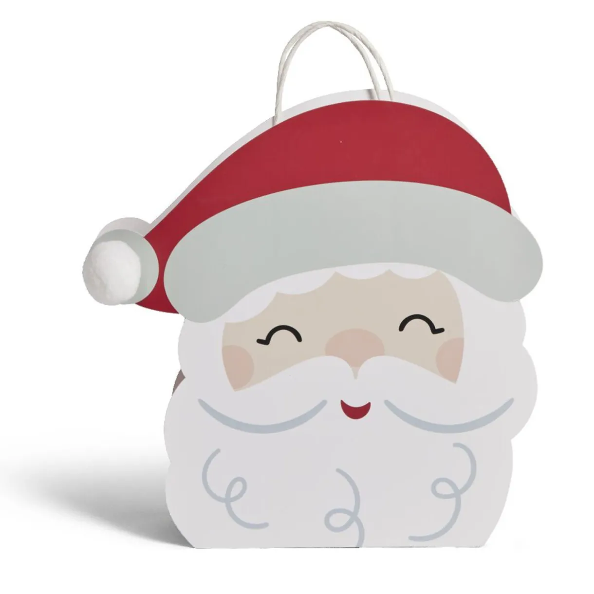 Gifi Sac cadeau fantaisie forme tête de père Noël 27xH29cm^ Loisirs Créatifs Et Emballage Cadeau