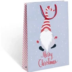 Gifi Sac cadeau motif gnome Père Noël ou biscuit pain d'épices - Taille L^ Loisirs Créatifs Et Emballage Cadeau