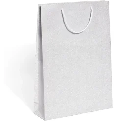 Gifi Sac cadeau Noël argenté ou bleu - Taille L^ Loisirs Créatifs Et Emballage Cadeau