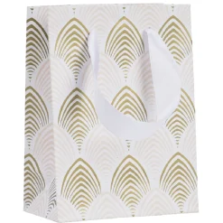 Gifi Sac cadeau Noël Blanc Doré taille S^ Loisirs Créatifs Et Emballage Cadeau