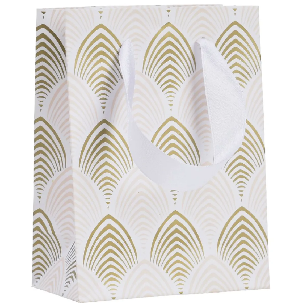 Gifi Sac cadeau Noël Blanc Doré taille S^ Loisirs Créatifs Et Emballage Cadeau