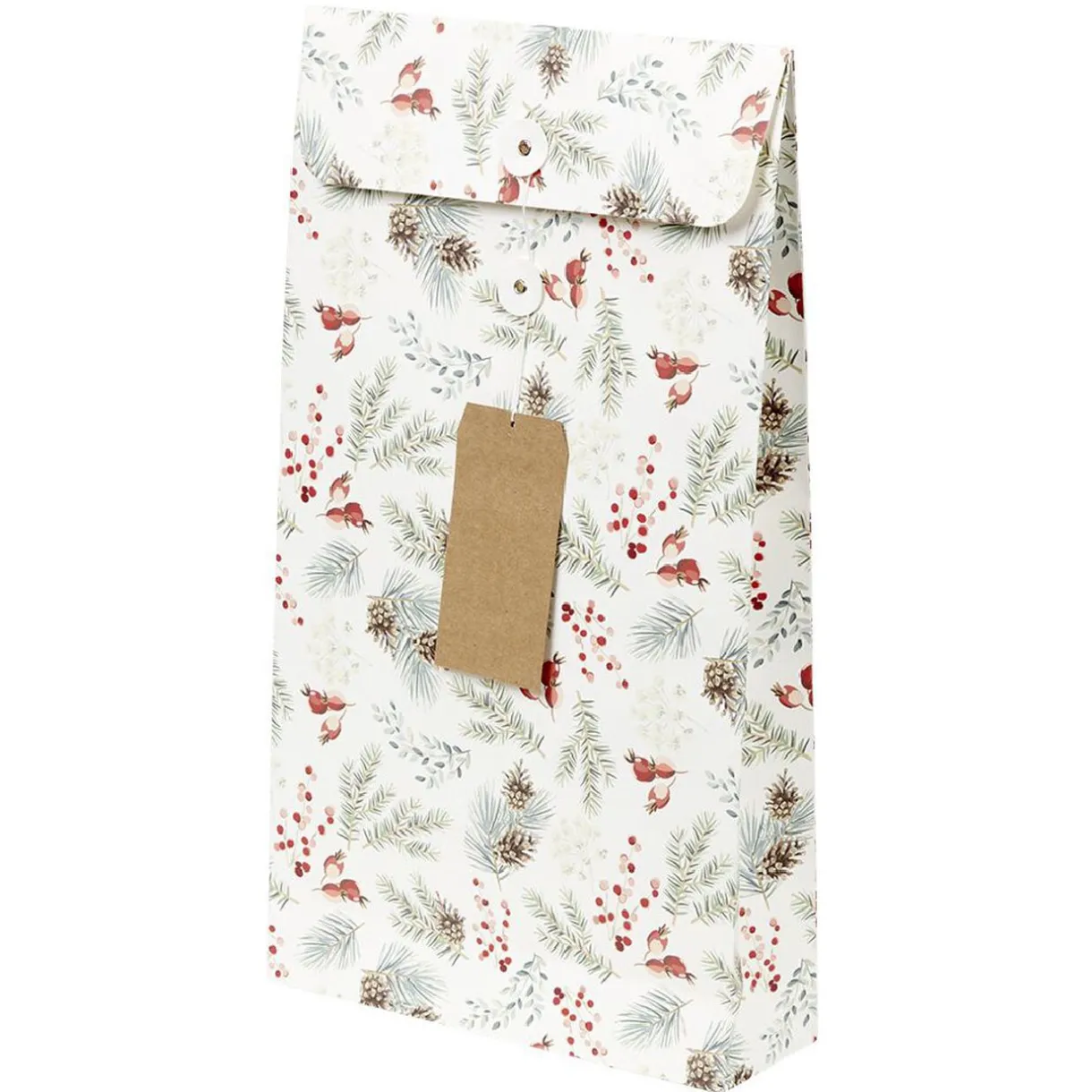 Gifi Sac cadeau Noël design Naturel^ Loisirs Créatifs Et Emballage Cadeau