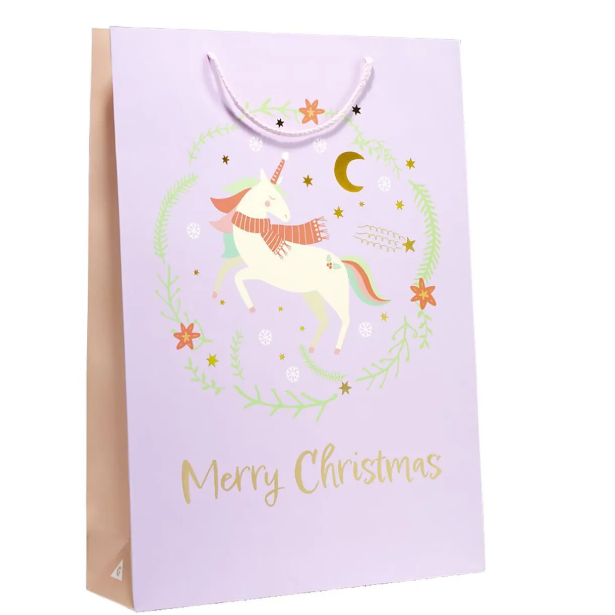 Gifi Sac cadeau Noël enfant licorne ou dinosaure 33xH46cm - 2 modèles^ Loisirs Créatifs Et Emballage Cadeau