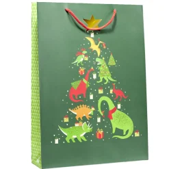Gifi Sac cadeau Noël enfant licorne ou dinosaure 33xH46cm - 2 modèles^ Loisirs Créatifs Et Emballage Cadeau