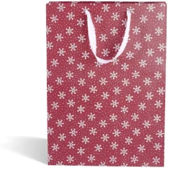 Gifi Sac cadeau Noël grand format motif traditionnel rouge et blanc^ Loisirs Créatifs Et Emballage Cadeau