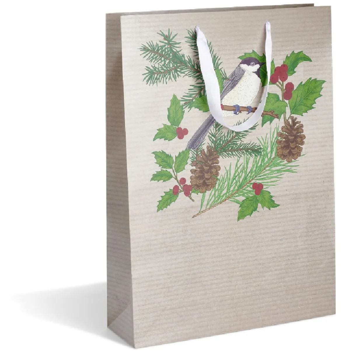 Gifi Sac cadeau Noël grand format motif traditionnel rouge et blanc^ Loisirs Créatifs Et Emballage Cadeau