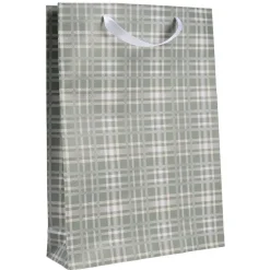 Gifi Sac cadeau Noël Gris Vert taille L^ Loisirs Créatifs Et Emballage Cadeau