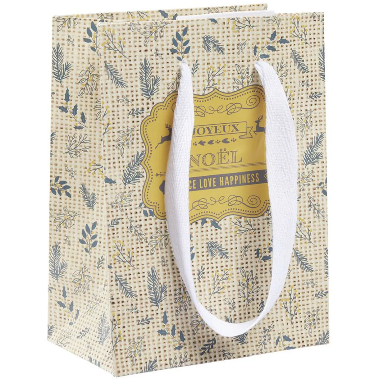 Gifi Sac cadeau Noël motif nature Taille S L10,8xH14,6cm^ Loisirs Créatifs Et Emballage Cadeau