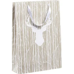 Gifi Sac cadeau Noël motif nature Taille L L33xH46cm^ Loisirs Créatifs Et Emballage Cadeau