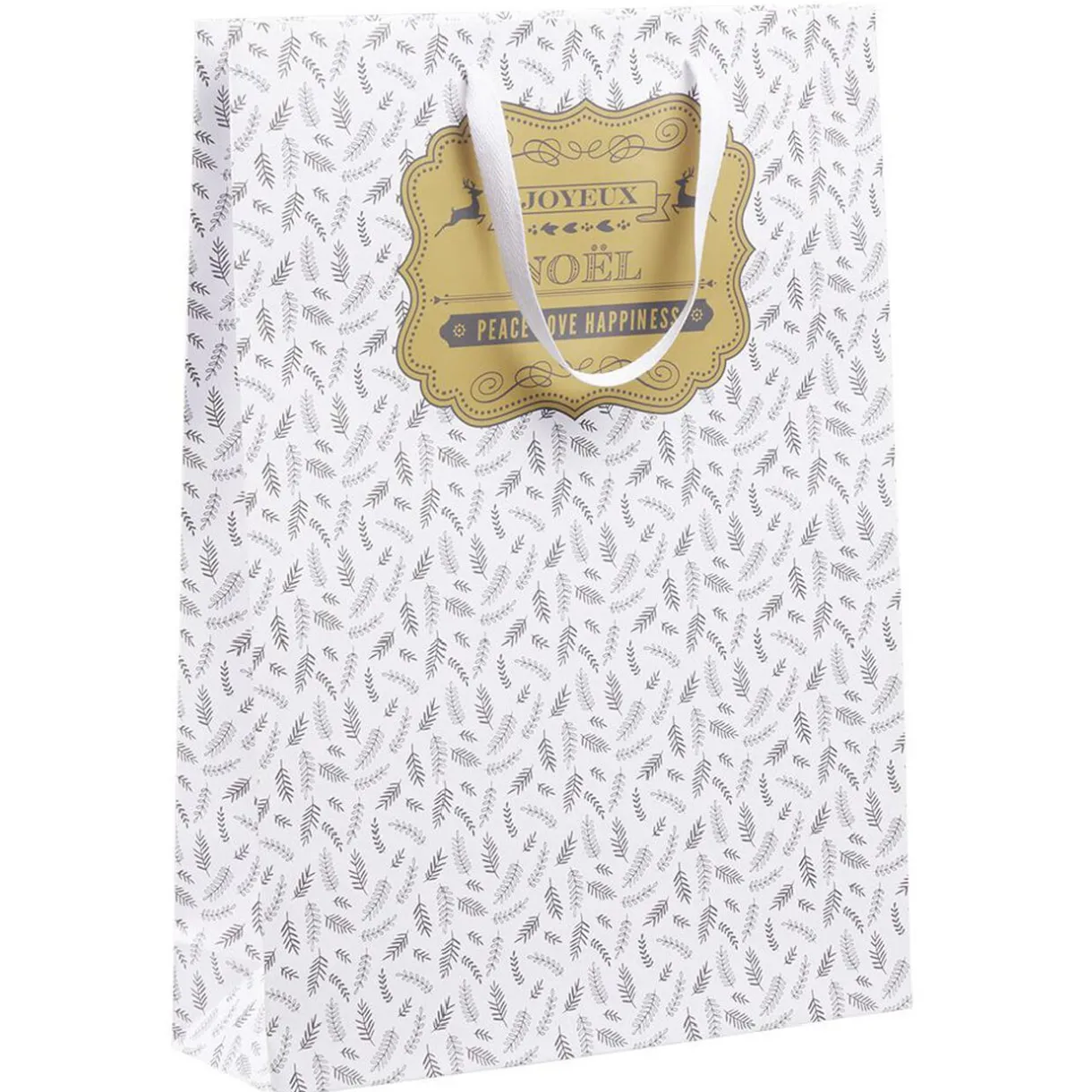 Gifi Sac cadeau Noël motif nature Taille L L33xH46cm^ Loisirs Créatifs Et Emballage Cadeau