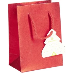 Gifi Sac cadeau Noël rouge ou vert à motifs -Taille S^ Loisirs Créatifs Et Emballage Cadeau