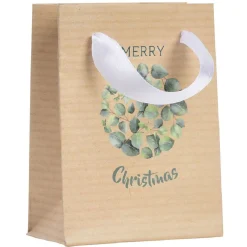 Gifi Sac cadeau Noël Vert Naturel taille S^ Loisirs Créatifs Et Emballage Cadeau