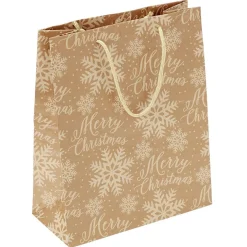 Gifi Sac cadeau papier recyclé certifié FSC® imprimé marron Taille L^ Loisirs Créatifs Et Emballage Cadeau