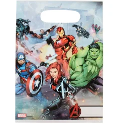 Gifi Sac cadeau plastique anniversaire Avengers x6^ Loisirs Créatifs Et Emballage Cadeau