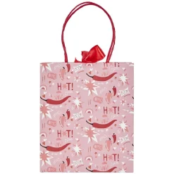 Gifi Sac cadeau Saint Valentin motif piment inscription Hot rose et rouge^ Loisirs Créatifs Et Emballage Cadeau