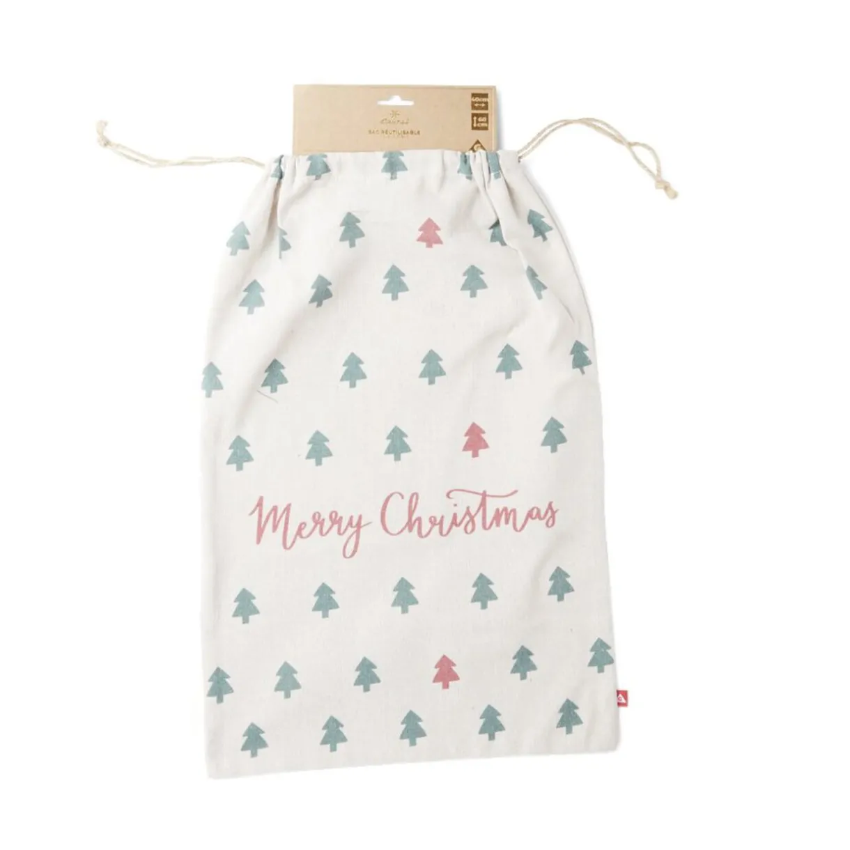 Gifi Sac cadeau tissu réutilisable 40x60cm - 3 modèles^ Loisirs Créatifs Et Emballage Cadeau