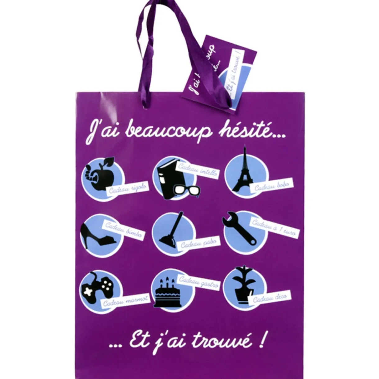Gifi Sac cadeau violet^ Loisirs Créatifs Et Emballage Cadeau