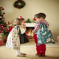 Gifi Sac zip décor Noël avec poignées H40x42cm - 3 modèles^ Loisirs Créatifs Et Emballage Cadeau