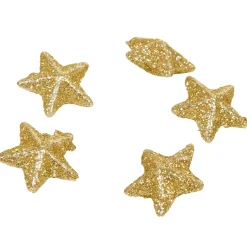 Best Gifi Sachet déco minis étoiles dorées pailletées Noël